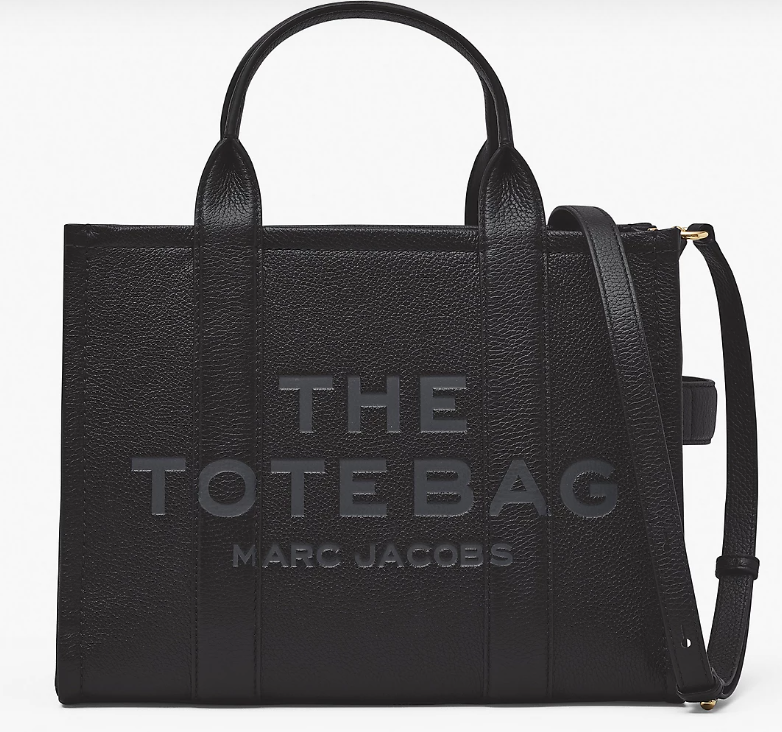Marc Jacobs Leather Tote Bag Black