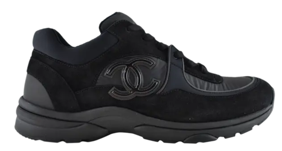 Chanel Low Top Trainer CC Logo Sneaker Black