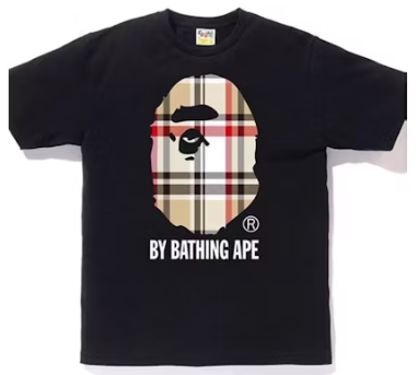 BAPE Check By Bathing Ape Tee Black/Red