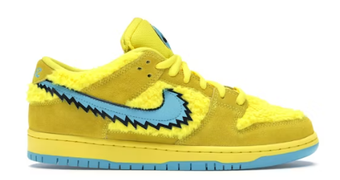 Nike SB Dunk Low Grateful Dead Bears Opti Yellow