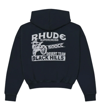 Rhude Supercross Hoodie Vintage Black
