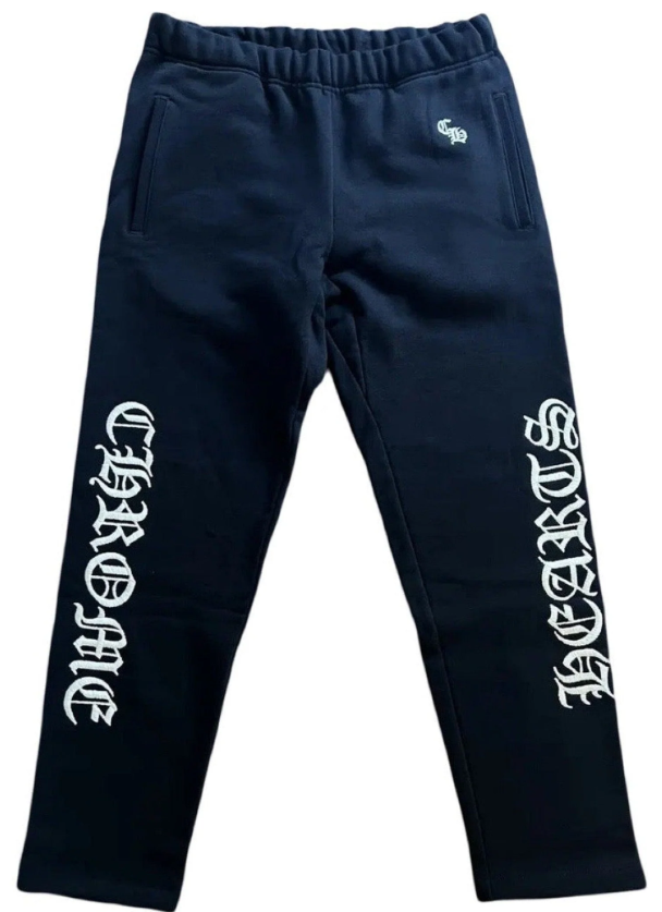 Chrome Hearts Cut Sewn Embroidered Leg Logo Sweatpants Black