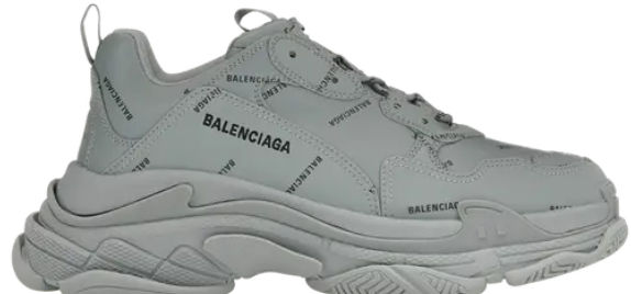Balenciaga Triple S Sneaker Allover Logo Grey