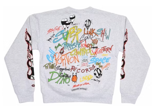 Chrome Hearts Matty Boy Brain Crewneck Heather Grey