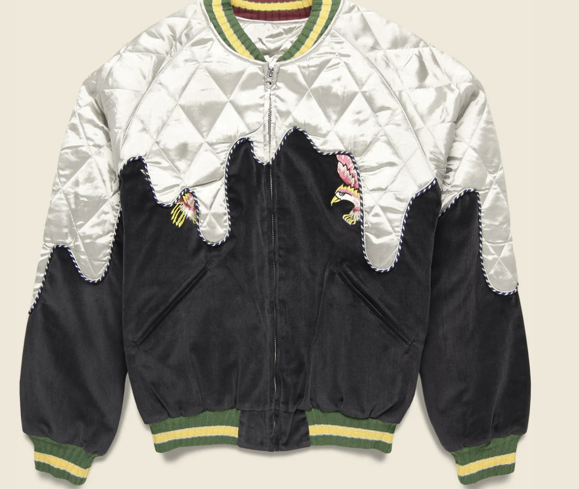 Kapital Sulfur Dyed Velvet TORO-TORO Souvenir Jacket
