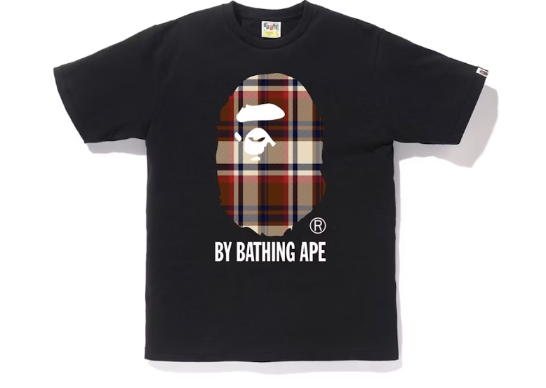 BAPE Check By Bathing Ape Tee Black/Red