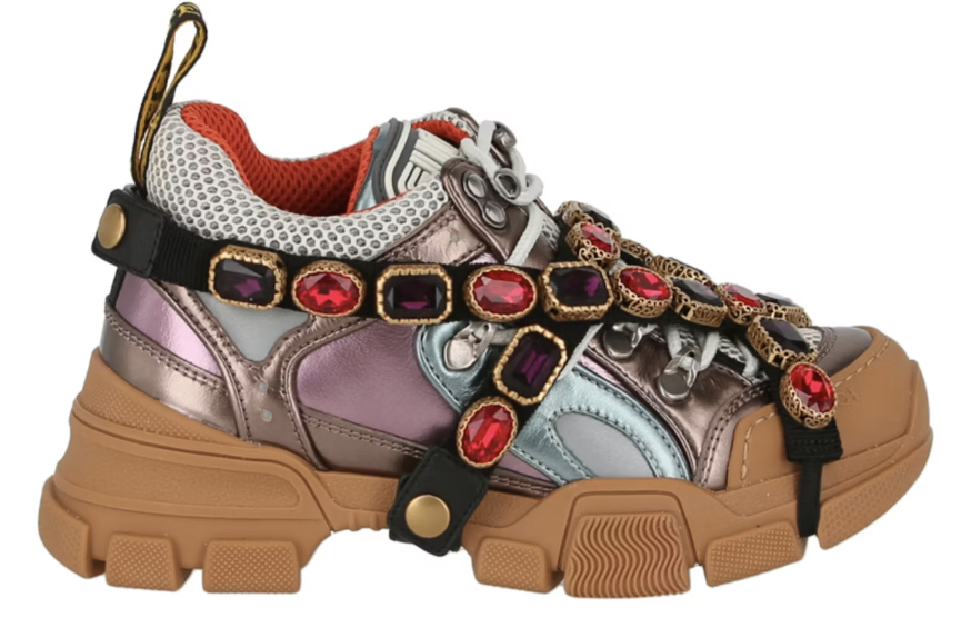 Gucci Flashtrek Crystal Metalic (Women's)