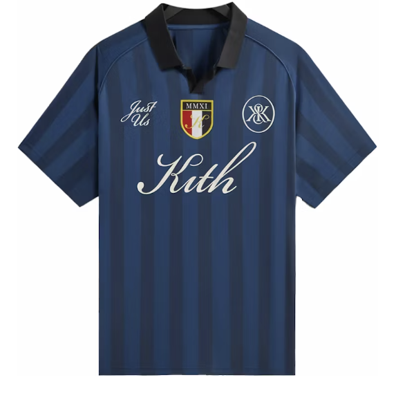 Kith Shadow Stripe Marcel Soccer Jersey Gulf