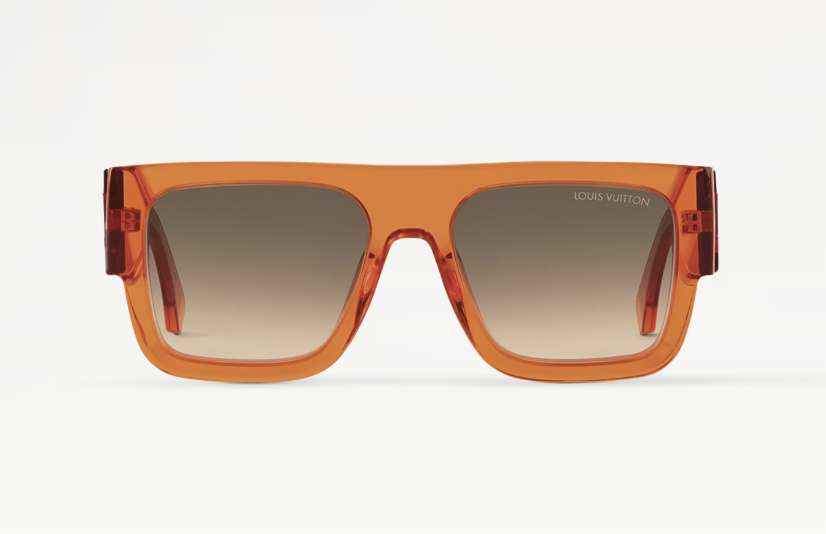 Louis Vuitton LV Clash Square Large Sunglasses Orange