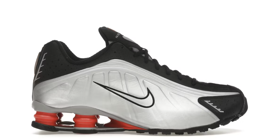 Nike Shox R4 Black Metallic Silver (2025)