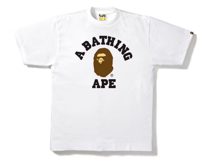 BAPE College Tee White
