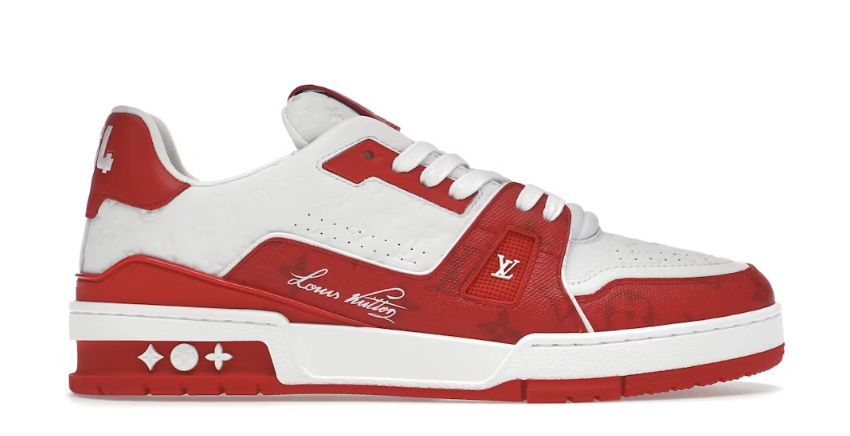 Louis Vuitton Trainer #54 Signature Red White