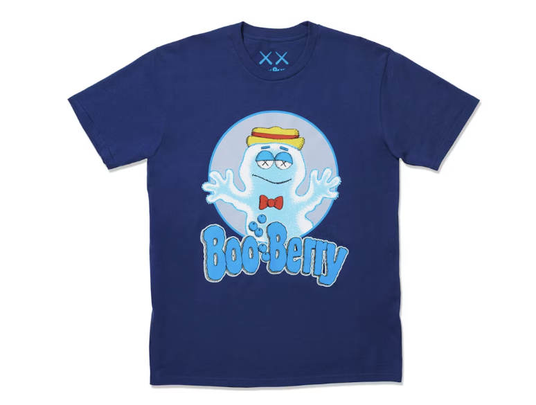 KAWS x Monsters Boo Berry T-shirt Blue