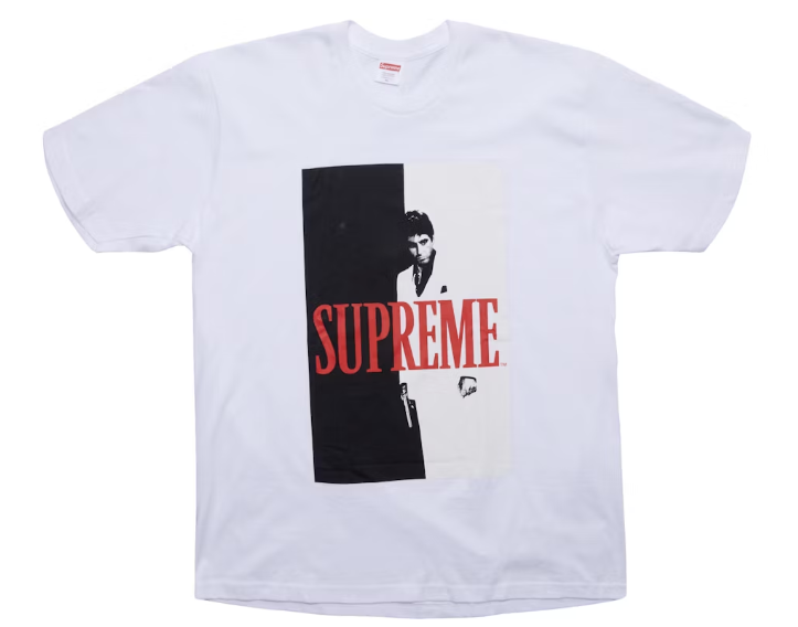 Supreme Scarface Split Tee White