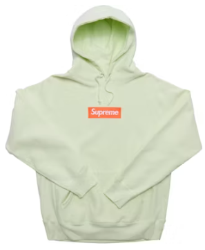 Supreme Box Logo Hooded Sweatshirt Pale Lime