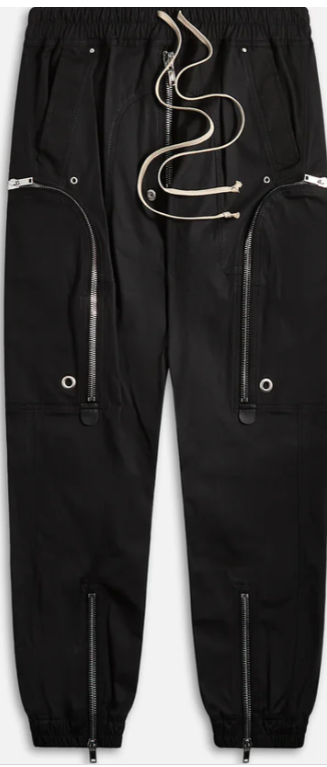 Rick Owens Bauhaus Cargo Pants Black