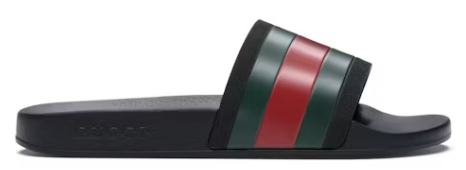 Gucci Rubber Slides Red Green