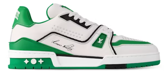 Louis Vuitton LV Trainer White Green