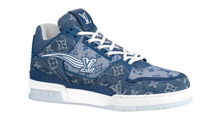 Louis Vuitton Trainer Sneaker Denim Monogram