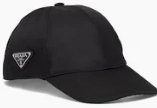 Prada Re-Nylon Baseball Cap Hat Black