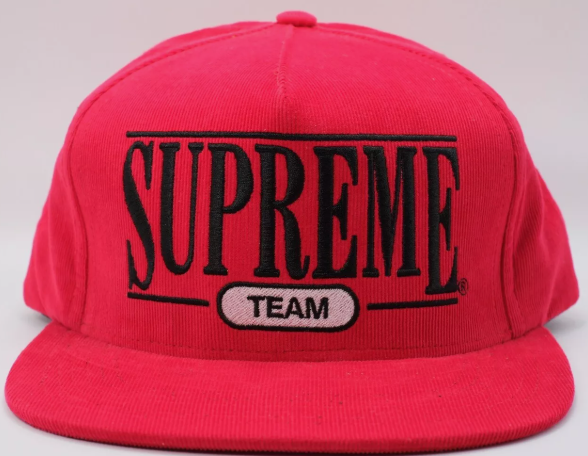 Supreme University 5 Panel Hat Red