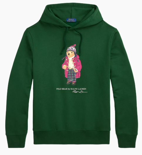 Ralph Lauren Polo Bear Fleece Hoodie Green
