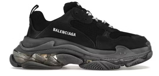 Balenciaga Triple S Black Clear Sole (Women's)