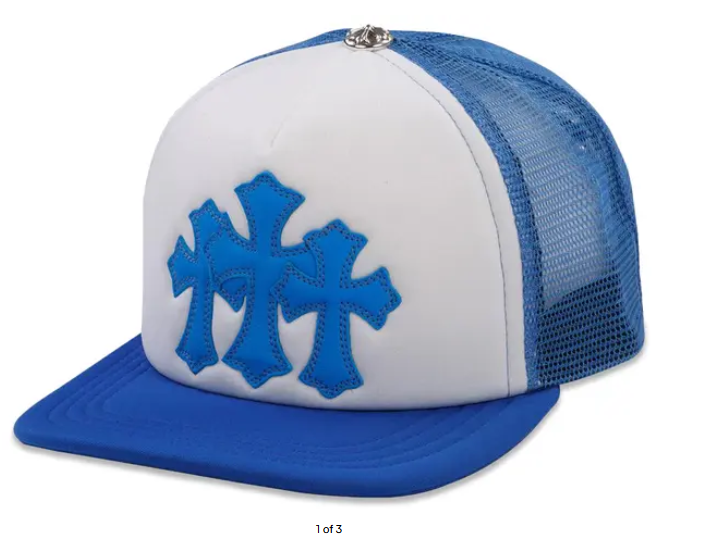 Chrome Hearts Cemetery Trucker Hat Blue