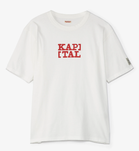 Kapital Rookie Crewneck T-shirt White Red