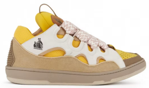 Lanvin Leather Curb Beige Yellow