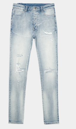 Ksubi Chitch Punk Blue Thrashed Jeans
