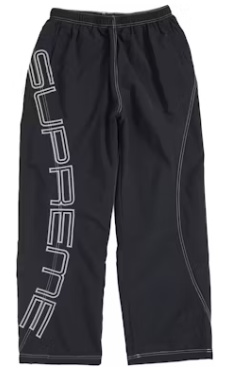 Supreme Spellout Embroidered Track Pant (SS25) Black
