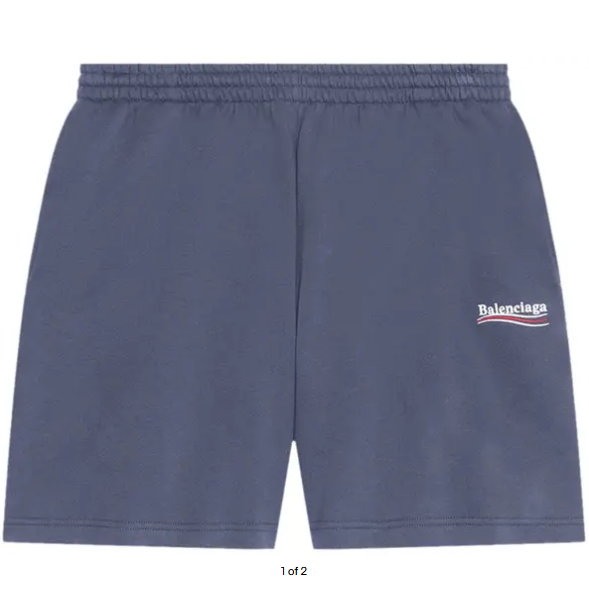 Balenciaga Sweatshorts Dark Grey White