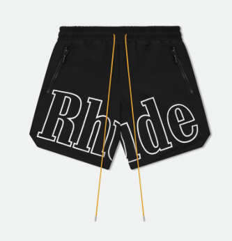 Rhude RH Logo Shorts Black