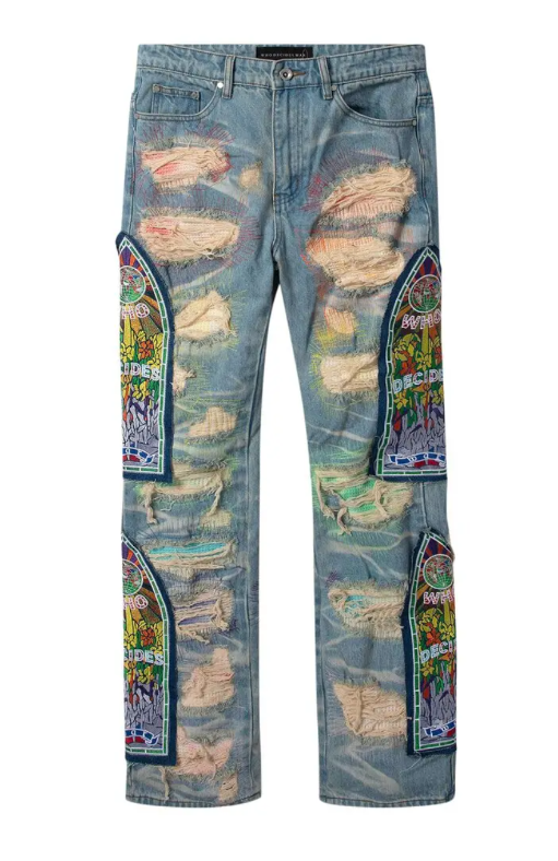 Who Decides War Fusion Denim Jeans Multicolor