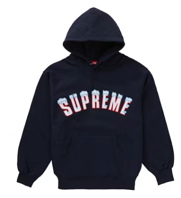 Supreme Icy Arc Hooded Sweatshirt Navy