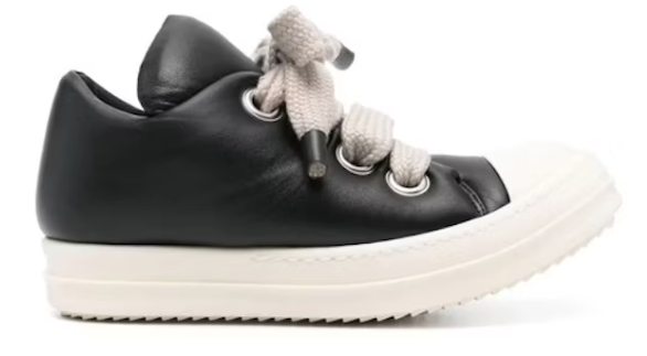 Rick Owens Porterville Jumbo Laced Padded Low Black Milk