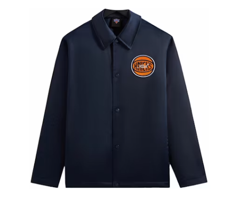 Kith New York Knicks Snap Front Coaches Jacket Nocturnal