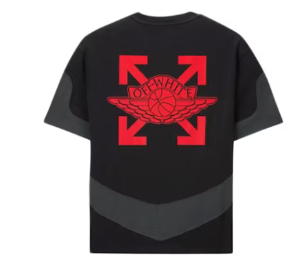 OFF-WHITE x Jordan Tee Black