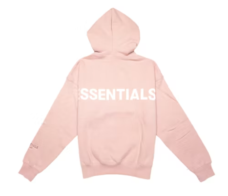 Fear of God Essentials Pink 3M Logo Pullover Hoodie Blush