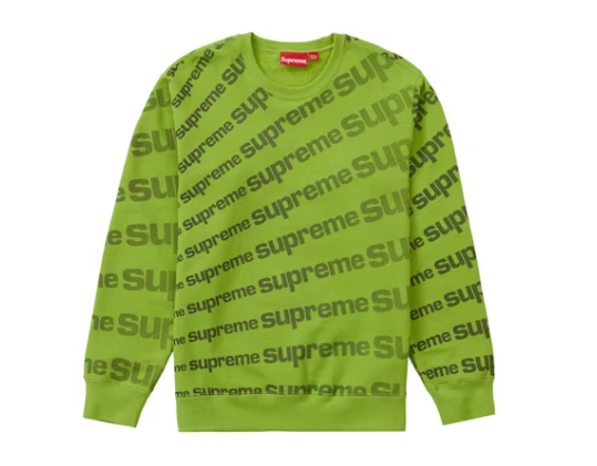 Supreme Radial Crewneck Lime