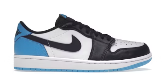 Jordan 1 Retro Low OG Black Dark Powder Blue