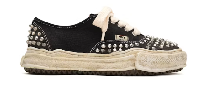 Maison Mihara Yasuhiro Baker OG Sole Studded Canvas Low Black