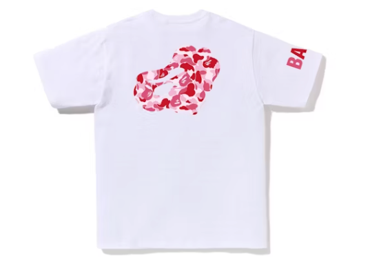 BAPE ABC Camo Tee White/Pink