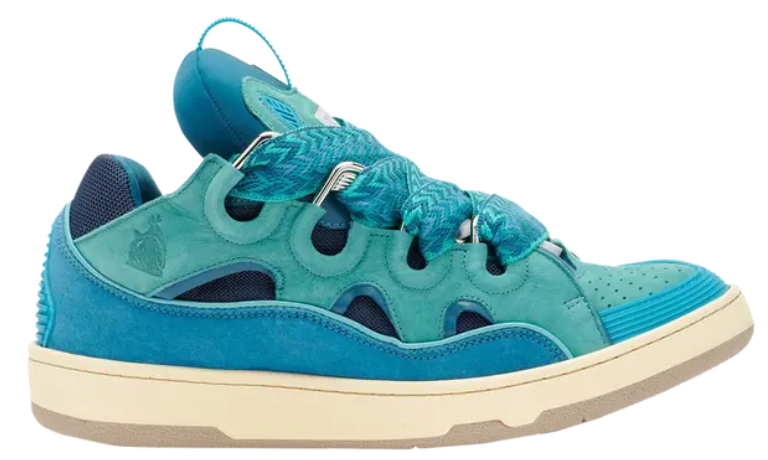 Lanvin Curb Sneakers Turquoise