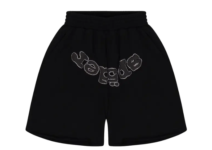 Sp5der OG Web V2 Rhinestone Short Black