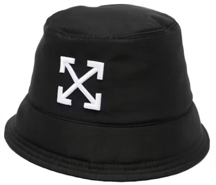OFF-WHITE Arrows Recycled Bucket Hat Black