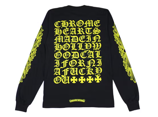 Chrome Hearts Made in Hollywood L/S T-shirt Black/Yellow