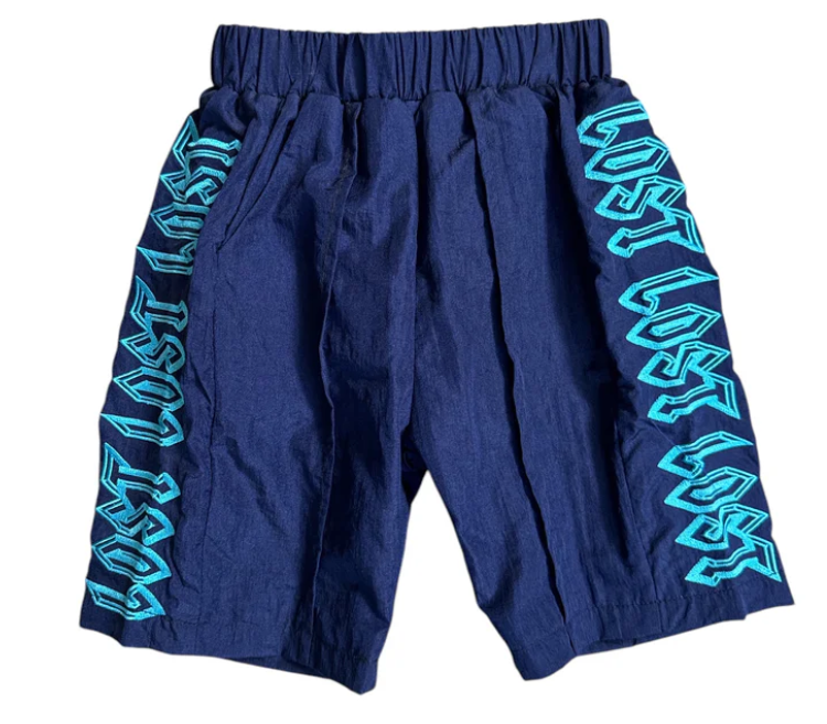 Lost Intricacy Track Shorts Blue/BabyBlue