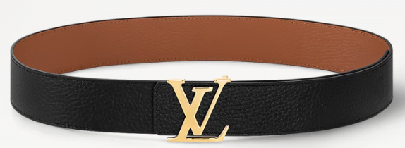Louis Vuitton LV Initiales 40MM Taurillon Leather Reversible Belt Black Brown